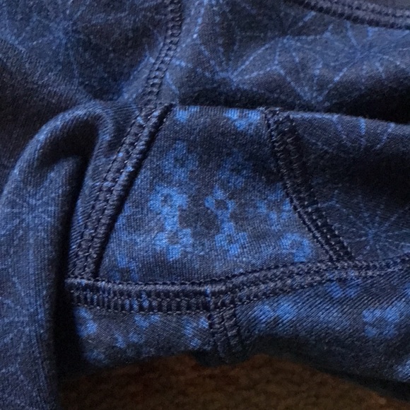 Lululemon Ankle Crop Wonder Under Full On Luon Shashiko Patchwork Legging Size 6 - Picture 3 of 5